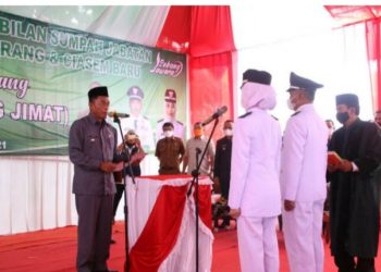 Bupati Subang Lantik 2 Kades di Kecamatan Ciasem