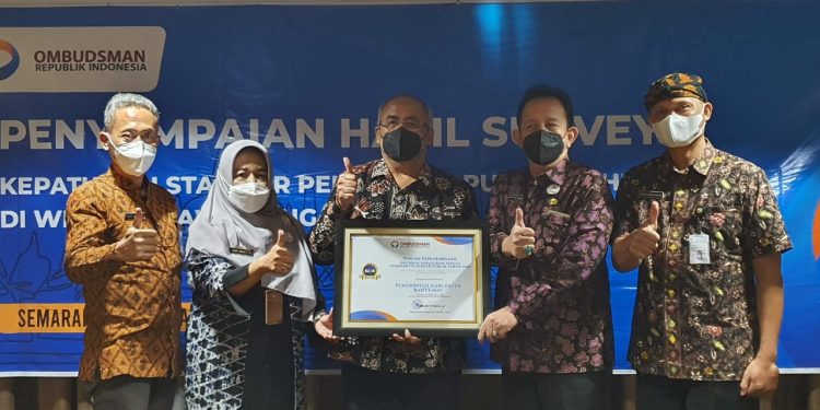 Pelayanan Publik Pemkab Banyumas Raih Predikat Kepatuhan Tinggi