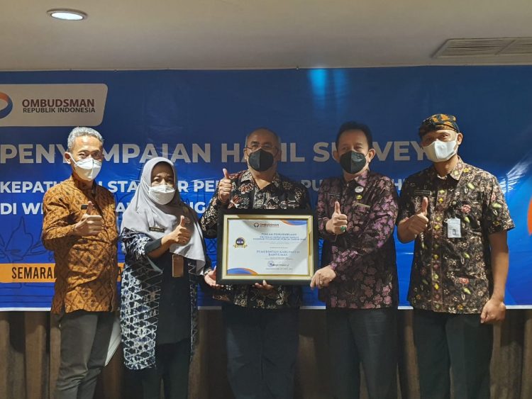 Pelayanan Publik Pemkab Banyumas Raih Predikat Kepatuhan Tinggi