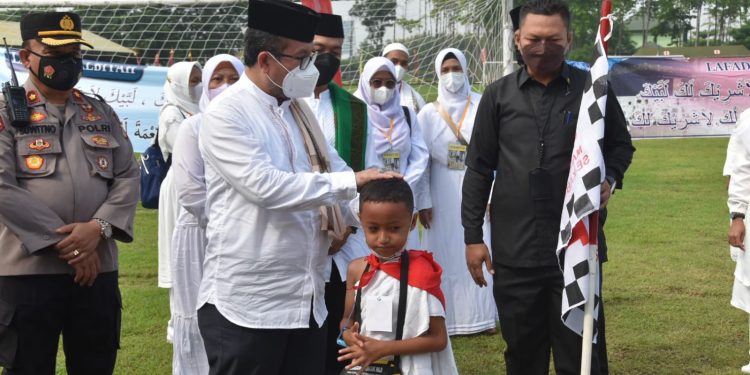 Ribuan Siswa TK Se-Kabupaten Cirebom, Ikuti Praktik Manasik Haji