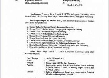 Undangan Raker Komisi II DPRD Karawang,  DPMPTSP Terlupakan Ada Apa?, Tegas Askun
