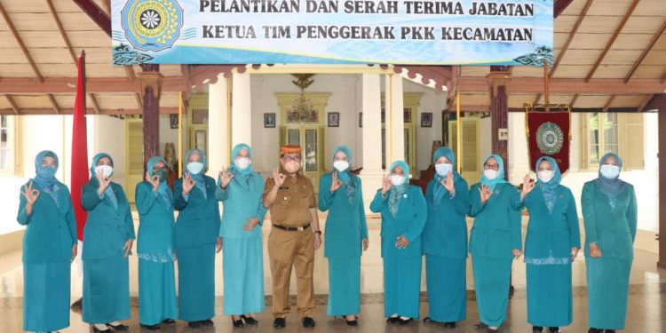 Ketua Tim Penggerak PKK Kecamatan dilantik, Bupati Minta Segera Program Dijalankan