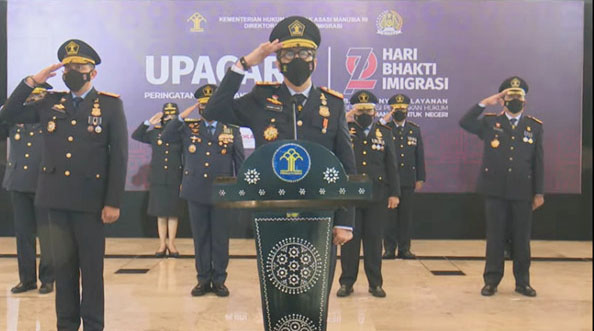 Puncak Peringatan Hari Bhakti Imigrasi Ke – 72, Dipimpin Yasonna H. Laoly