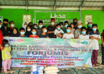 Dalam Rangka Memperingati Hari Pers Nasional ( HPN) Tahun 2022 FORJUMIS Santuni Anak Yatim