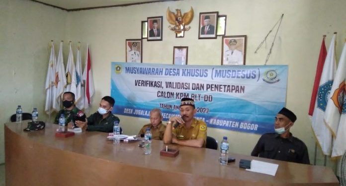 “Desa Jugalajaya Laksanakan Musdesus Penerima BLT -DD Tahun 2022 “