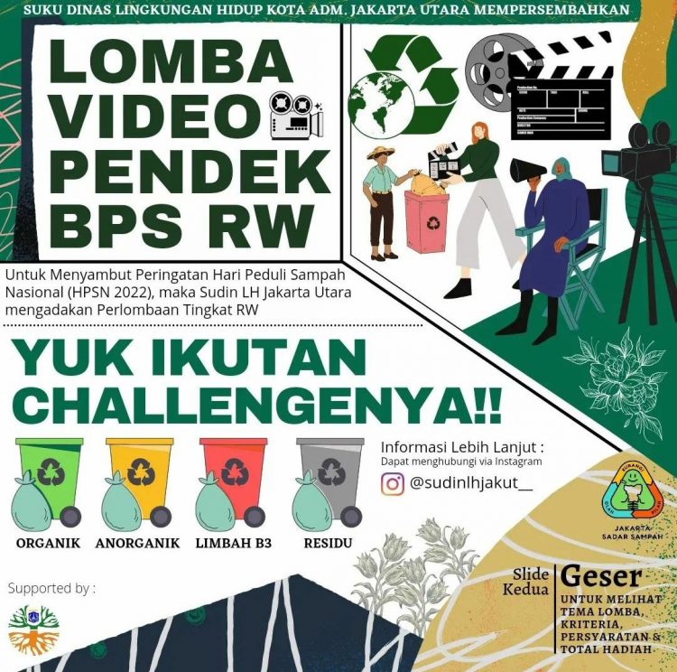Peringati HPSN 2022, Sudin LH Jakarta Utara Seleksi 77 Konten Video Pendek BPS RW