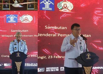 Buka Rakernispas Kemenkumham Banten, Dirjen PAS: 3+1 Senjata Utama Pemasyarakatan PASTI
