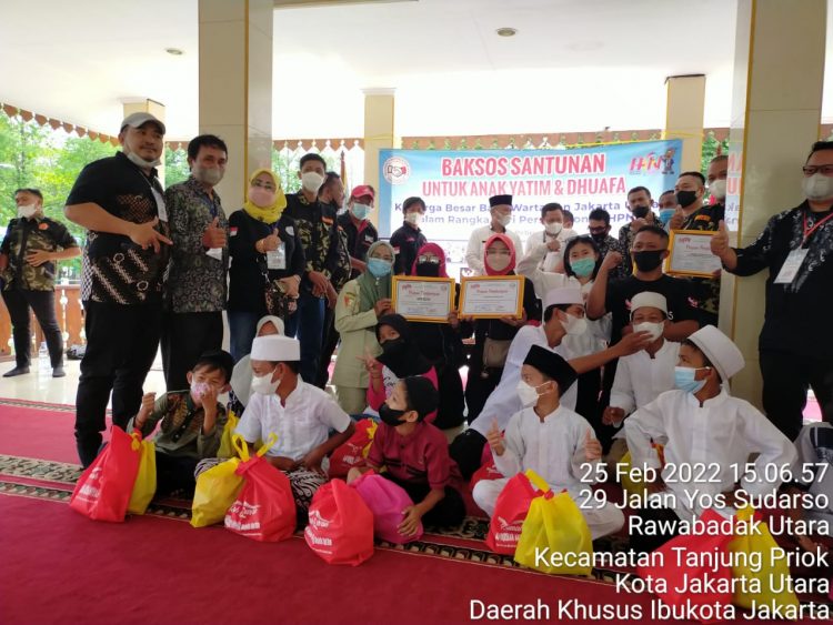 Meriahkan HPN 2022, KBBWJU Beri Bantuan Sosial Kepada 60 Anak Yatim dan Kaum Dhuafa
