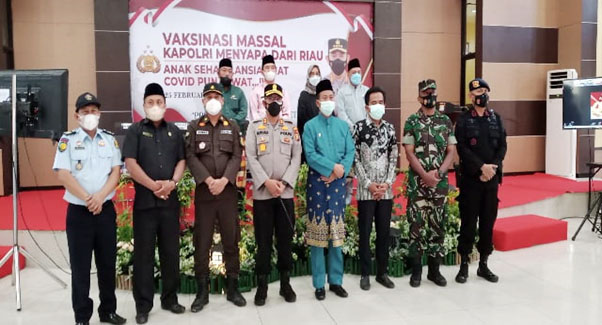 Zoom Meeting Bersama Kapolri, Ini Pesan Wabup Rohil