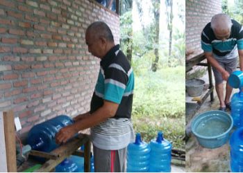 Produksi Air Masak Pak Karna, Menggunakan Kayu Bakar