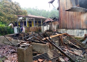 Polsek Jasinga Sedang Selidiki Penyebab Kebakaran Pangkalan Gas Elpiji 3 Kg di Peteuy