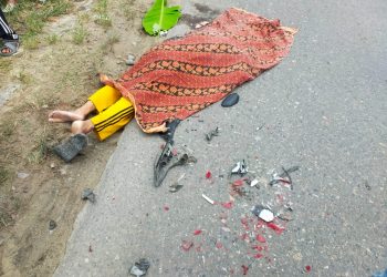 Jemput Cucu Sekolah,Pemotor Tua Tewas Terlindas Truck di Wilayah Hukum Polres Rokan Hilir