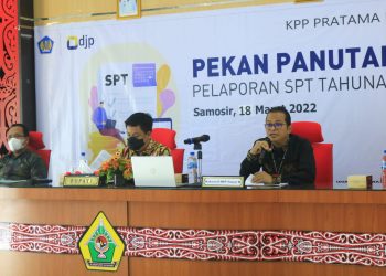 Sosialisasi Pelaporan SPT Tahunan, Bupati Ajak Sukseskan Patuh dan Taat Pajak Untuk Kesejahteraan dan Kemajuan Pembangunan Kabupaten Samosir 