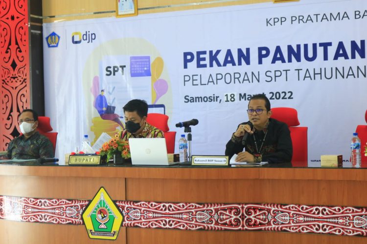 Sosialisasi Pelaporan SPT Tahunan, Bupati Ajak Sukseskan Patuh dan Taat Pajak Untuk Kesejahteraan dan Kemajuan Pembangunan Kabupaten Samosir 
