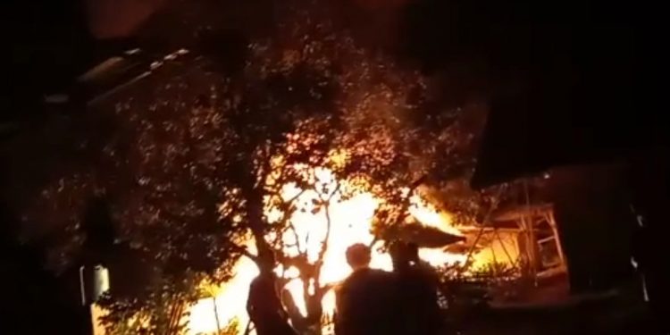 Satu Rumah Ludes Dilalap Api di Desa Tegalwangi Kecamatan Jasinga