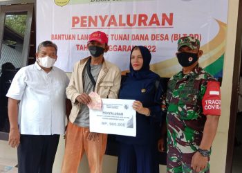 Pemerintah Desa Jasinga Bagikan BLT – DD ke 131 KPM, Bulan Januari sd Maret 2022