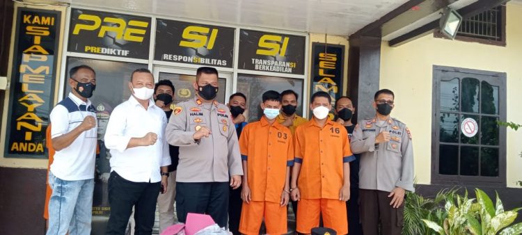 Polsek Tanjung Raja Konprensi Pers, Kasus  Pembunuhan Sukarni Alias Etet, Pelaku Kakak Beradik