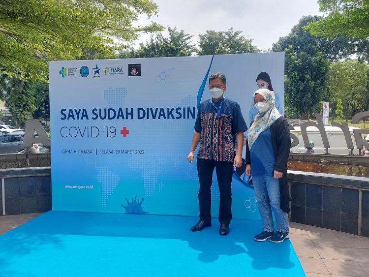 Artajasa Bersama GMDM, Pewarna, RS Tiara dan PKK Tangsel Ikut Serta Dalam Percepatan Vaksinasi Booster