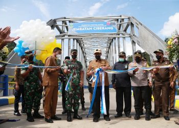 Gubernur WH : Pembangunan Jembatan Ciberang Bentuk Kehadiran Pemerintah di Tengah Tekanan Pandemi Covid-19