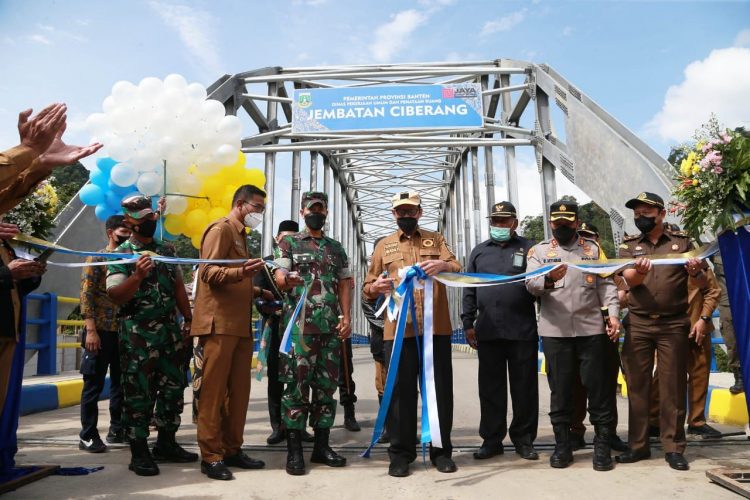 Gubernur WH : Pembangunan Jembatan Ciberang Bentuk Kehadiran Pemerintah di Tengah Tekanan Pandemi Covid-19