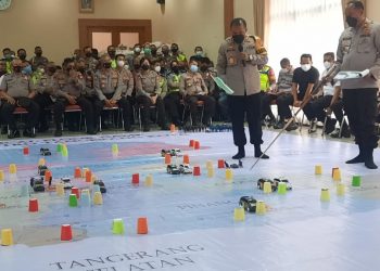 Jelang Ramadhan dan Idul Fitri 1443 H, Polres Metro Tangerang Kota Adakan Tactical Floor Game