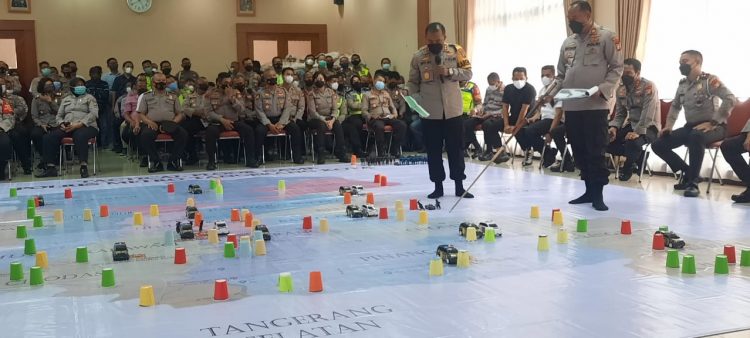 Jelang Ramadhan dan Idul Fitri 1443 H, Polres Metro Tangerang Kota Adakan Tactical Floor Game