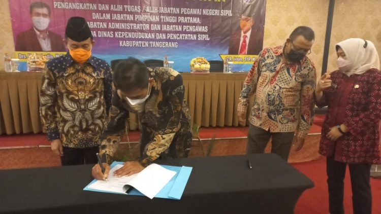 Cikwi R Inton Resmi Jabat Kadisdukcapil Kab.Tangerang, Akan Lanjukan Program Pejabat Terdahulu