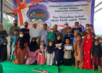 Bentuk Ucapan Syukur Peresmian Sekretariat, Forwat Kabupaten Tangerang Santuni Anak Yatim