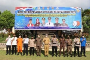 Walikota Kota Pagar Alam Jadi Inspektur Upacara Gelar Pasukan Ops Ketupat Musi Hari Raya Idul Fitri 1443 H