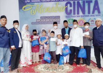LPM Ciketing Udik Adakan Buka Puasa Bersama, Sekaligus Berikan Santunan ke Anak Yatim