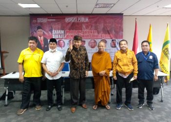 Pewarna Indonesia Menyelenggarakan Diskusi Pubilik “Sabam Sirait Politisi Negarawan di Mata Tokoh Lintas Agama”
