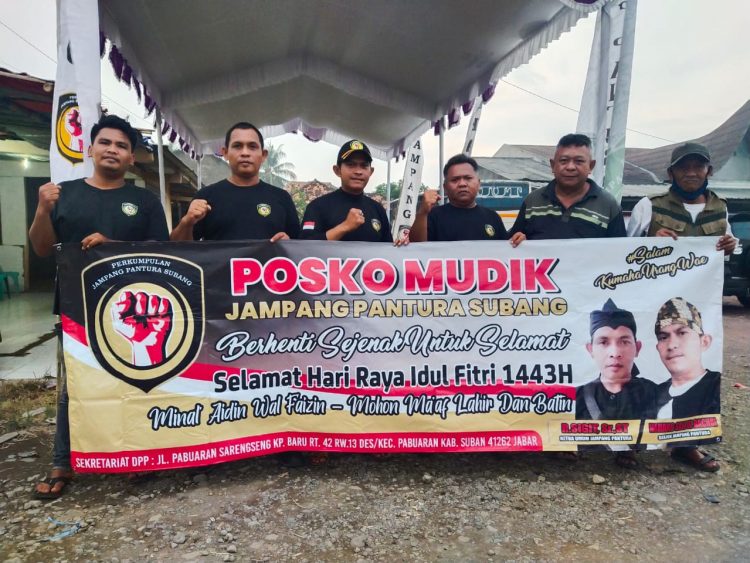 Jampang Pantura Subang, Dirikan Posko Mudik 2022