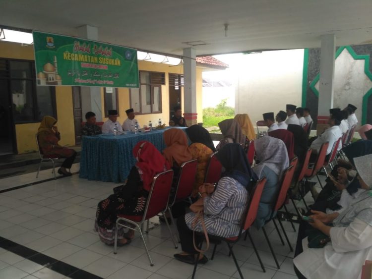 Camat Susukan Gelar Halal Bihalal, Beserta Parah Kuwu Serta  Pihak UPT, Doa Dibawakan Pengurus MUI