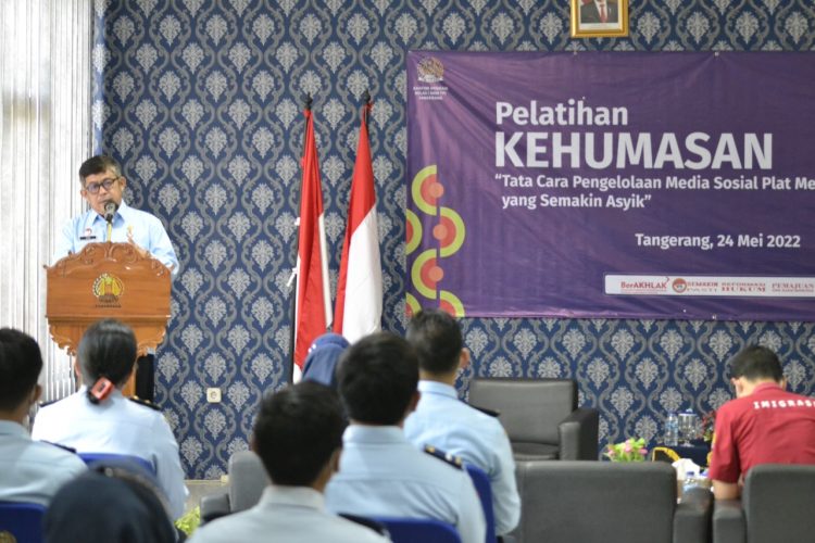 Kantor Imigrasi Kelas I Non TPI Tangerang Adakan Pelatihan Kehumasan: Cara Asyik Kelola Media Sosial Plat Merah