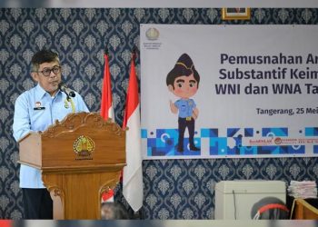 Tertib Administrasi, Kanim Tangerang Laksanakan Pemusnahan Arsip Fisik Subtantif Keimigrasian
