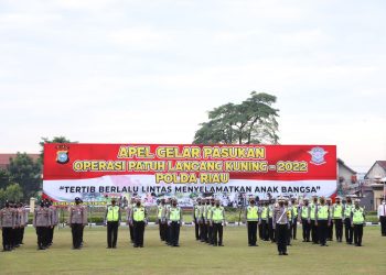 Operasi Patuh Lancang Kuning 2022 Digelar Mulai Hari Ini, Kapolda Riau Pimpin Apel Gabungan