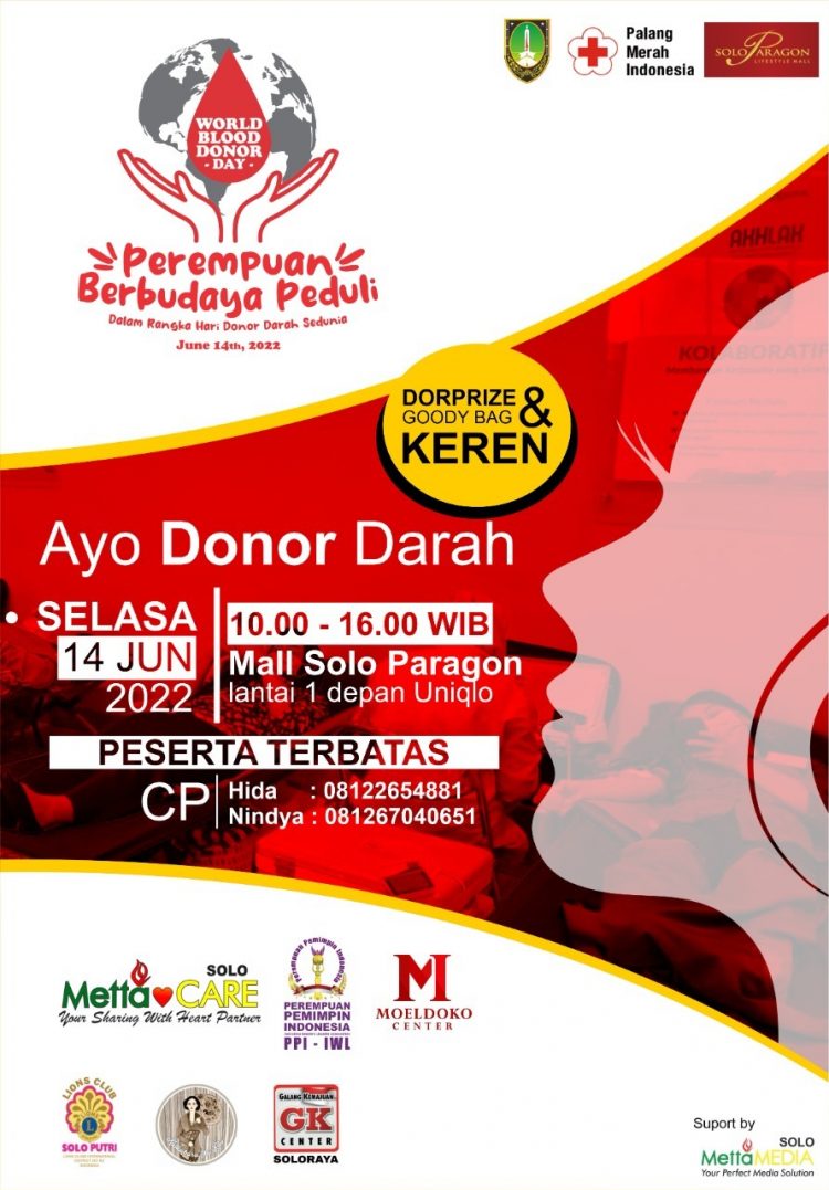 Moeldoko Center Bersama Perempuan Berbudaya Peduli Rangkul  Ratusan Orang untuk Donor Darah