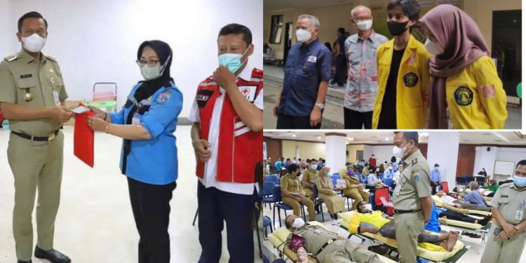 Markas PMI Jakarta Selatan dan Wali Kota Jaksel Gelar Donor Darah