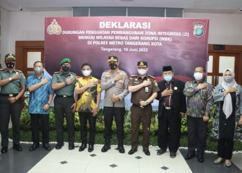 Forkopimda Dukung Penguatan Zona Integritas Menuju WBK Polrestro Tangerang Kota