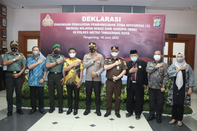 Forkopimda Dukung Penguatan Zona Integritas Menuju WBK Polrestro Tangerang Kota