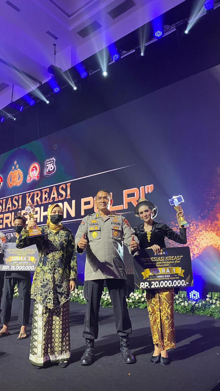 HUT Bhayangkara ke -76, Polda Jateng Jawara Blog dan Vlog Setapak Perubahan Polri, 2 Warga Jateng Raih Juara Pertama Dalam Lomba Blog dan Vlog Setapak Perubahan Polri