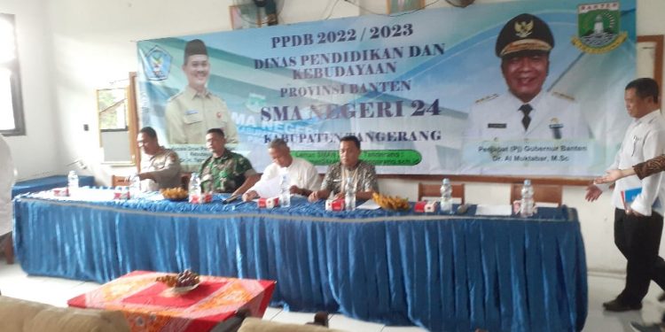 Sosialisasi PPDB Tahun Ajaran 2022/2023 di SMAN 24 Kab.Tangerang Bersama Tiga Pilar dan Anggota DPRD Banten