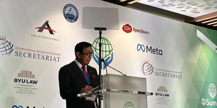 Di AS, Menkumham RI Yasonna Bagikan Cara Indonesia Jaga Kerukunan