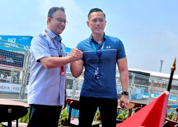 Nonton Formula – E di Sirkuit Ancol, AHY Disambut Akrab Anies Baswedan