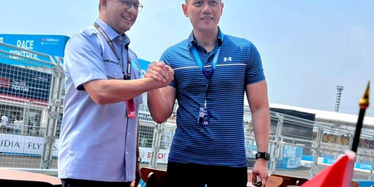 Nonton Formula – E di Sirkuit Ancol, AHY Disambut Akrab Anies Baswedan