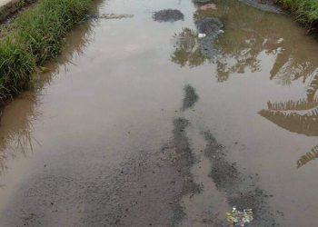 Jalan Kabupaten di Desa Kubang Jaya Rusak Parah, Masyarakat Desak Dinas Terkait Untuk Memperbaikinya