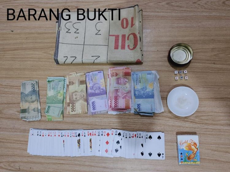 5 Pemain Judi Song di Kepenghuluan Labuhan Tangga di Tangkap Polsek Bangko