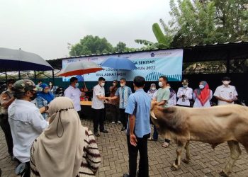 Penyaluran Hewan Qurban Warga Sekitar PT.ANTAM Tbk UBPP Logam Mulia Tahun 2022 Idul Adha 1443 H