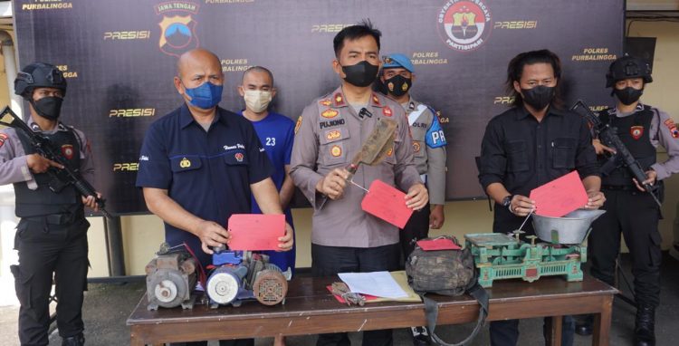 Polres Purbalingga Ringkus Pembobol Kios Potong Ayam dan Cabut Bulu