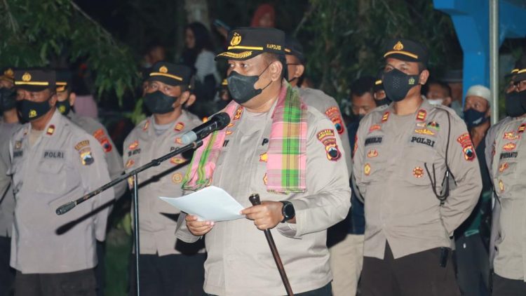 Kapolres Purbalingga Pimpin Apel Besar Kapos Kamling di Kecamatan Rembang